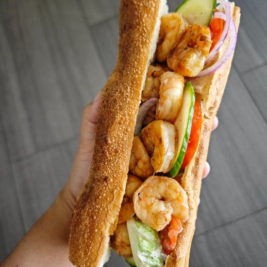 Hibachi Shrimp Poboy